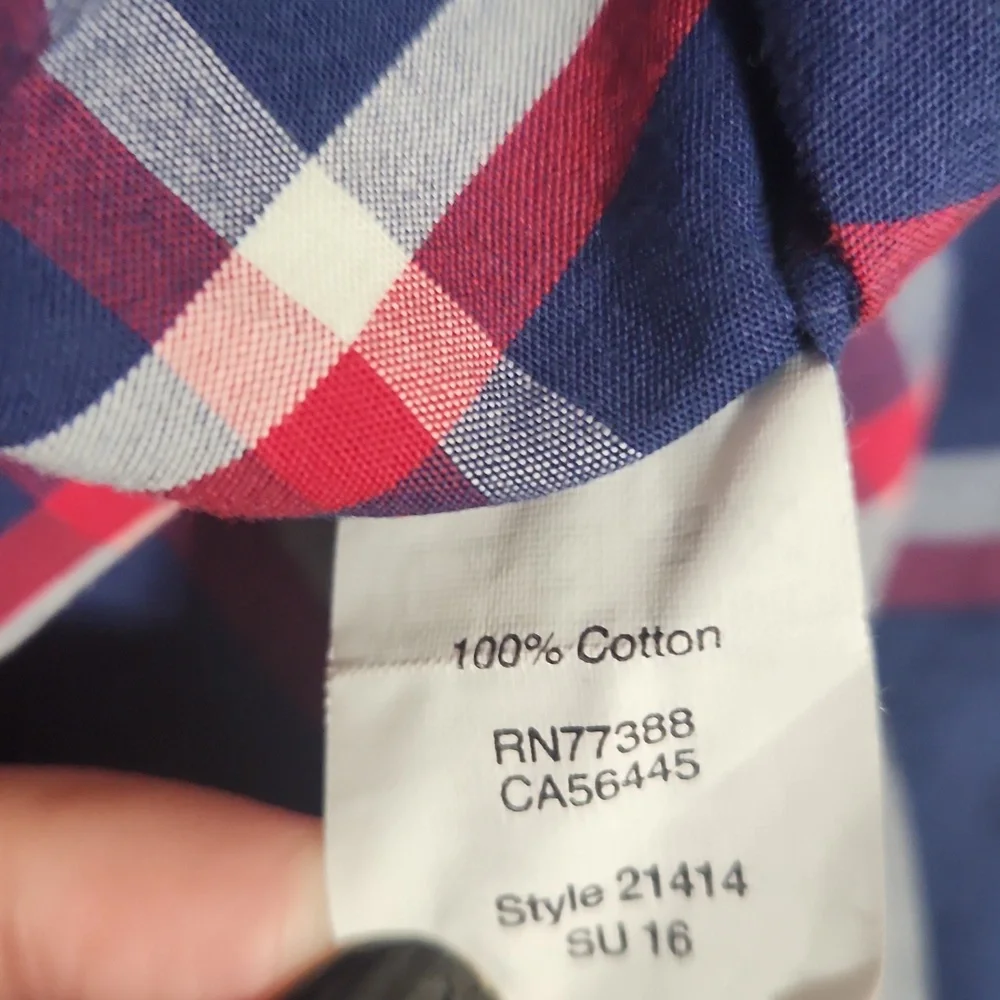 J. Crew Men's Plaid Button Down Shirts Slim Fit Size Large